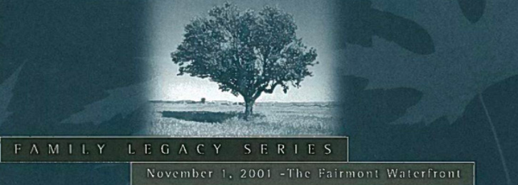 Family Legacy Series 2001 the Mannix Family
