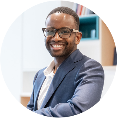 Profile image of man in a business suit, Matthew Colphon